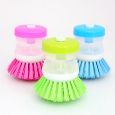 New model custom logo washing brush for cleaning kitchen plastic cleaning brush